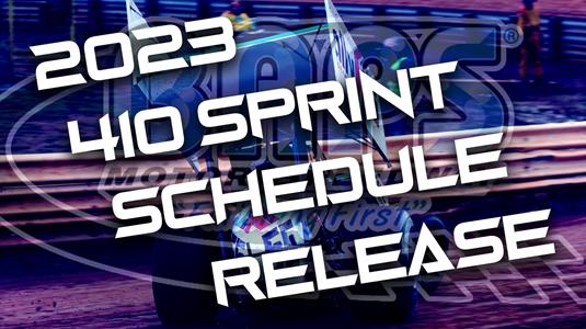 BAPS Announces 2023 410 Sprint Car Schedule