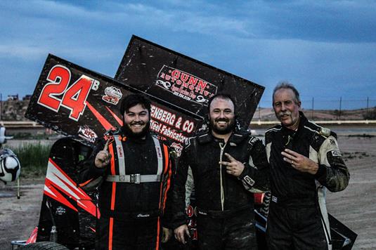 Johnny Boos Remains Perfect in POWRi Rocky Mountain Lightning Sprint Wins