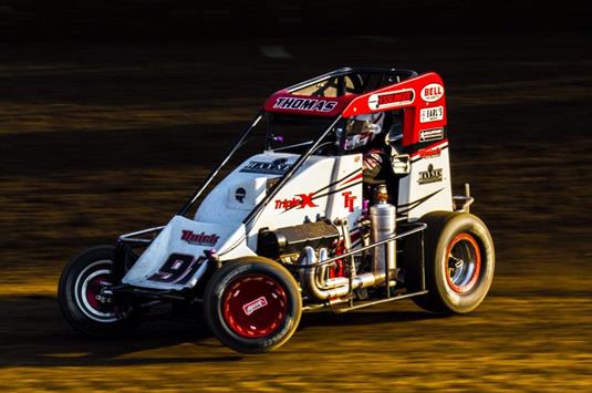 Thomas Earns Two Top Fives During POWRi Action at Angell Park