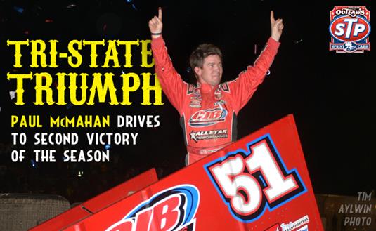 McMahan holds off Kinser for Tri-State Speedway Victory