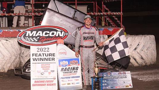 TJ Smith Solidifies POWRi 600cc Outlaw Micro Victory at Macon Speedway