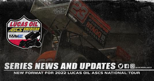 Quick Time! New Format Revealed For 2022 Lucas Oil ASCS National Tour