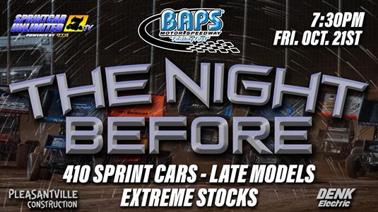 BAPS Moves Sprint Car Event to "The Night Before"