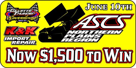 $1,500 to win ASCS Northern Plains Region Special Event