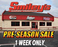 HUGE Pre-Season Web Sales Event @ Smiley's Racing!  See Store Sale Dates Below!!