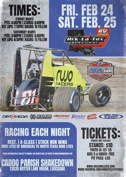 Dirt2Media NOW 600 Series Season Opener Coming Up At Ark-La-Tex Speedway