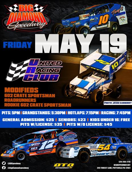 URC Heads to the 3/8th Mile Big Diamond Speedway