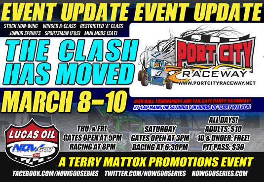 The Clash and Terry Walker Memorial Moves to Port City Raceway this Thursday-Saturday