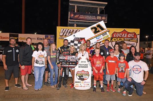 Brian Brown Pockets $15,000 To Win Lucas Oil ASCS High Roller Classic