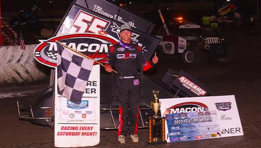 Daryn Stark Snags First Victory in POWRi Outlaw Micros at Macon Speedway