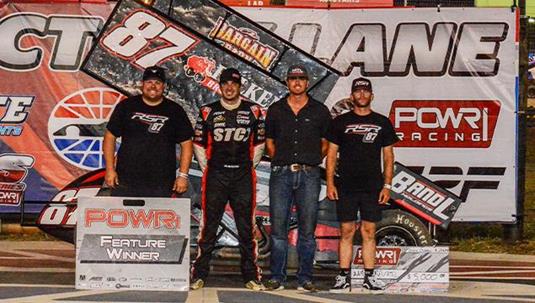 Aaron Reutzel Rides Away with POWRi 410 Outlaw Sprint Win at Texas Motor Speedway Dirt Track