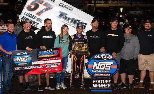 ON THE MONEY: Kyle Larson Claims $20K With Big Huset’s Speedway Win