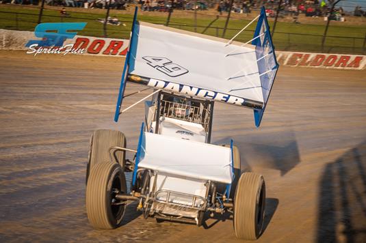 Dancer Content With Outcomes During Double Duty at Eldora Speedway