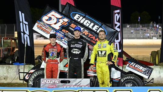 Joe B Miller Earns Checkers with POWRi 410 Outlaw Sprints at Lake Ozark Speedway