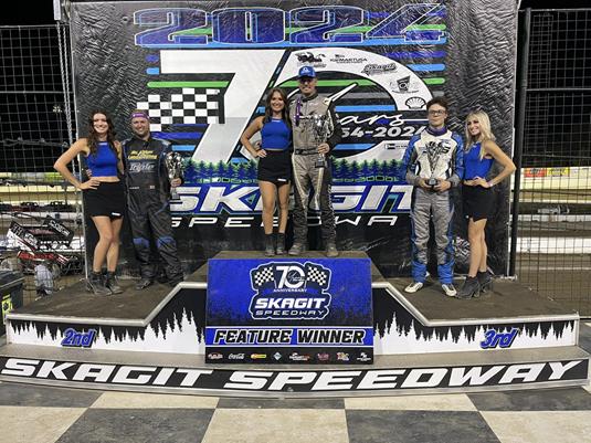 Starks Sweeps Night at Skagit Speedway for 10th Victory at Track This Season