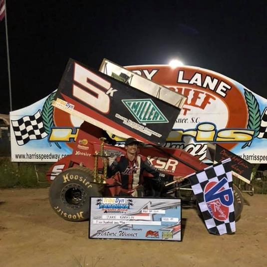 Jake Karklin Wins Wild TriboDyn Lubricants Carolina Sprint Tour Event at Harris Speedway