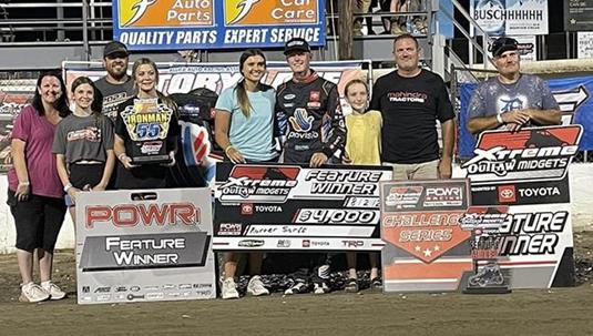 Karter Sarff Sets Sail with POWRi National Midgets and Xtreme Victory at I-55