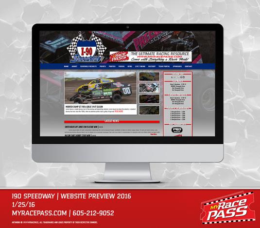 MyRacePass Develops Pro Platinum Website for I-90 Speedway