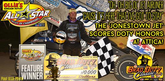 Brock Zearfoss outduels them all for Ohio Logistics Brad Doty Classic presented by Racing Optics crown at Attica Raceway Park