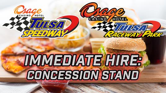 Immediate Hires: Concession Stand Workers