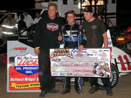 Bacon WINS Stampede Opener at Cowtown Speedway