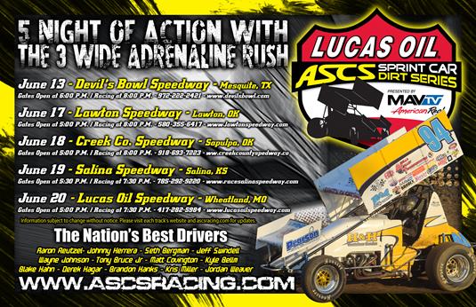 Looking Ahead: 2015 ASCS Sizzlin’ Summer Speedweek