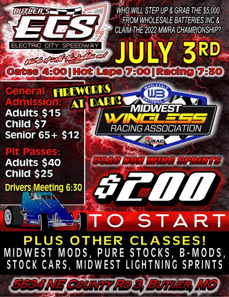 Butler Missouri's Electric City Speedway on Tap!
