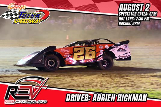 Hickman prepares for Revival Dirt Late Model Series at Tulsa Speedway!