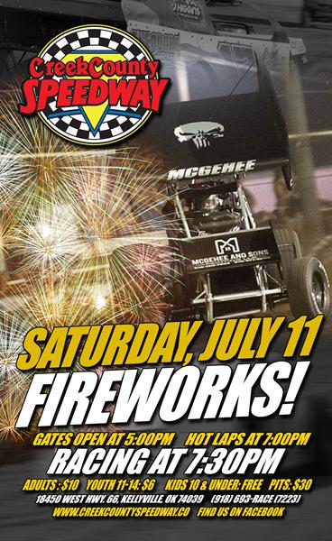 Fireworks this Saturday, July 11 plus Fast Five Weekly Action