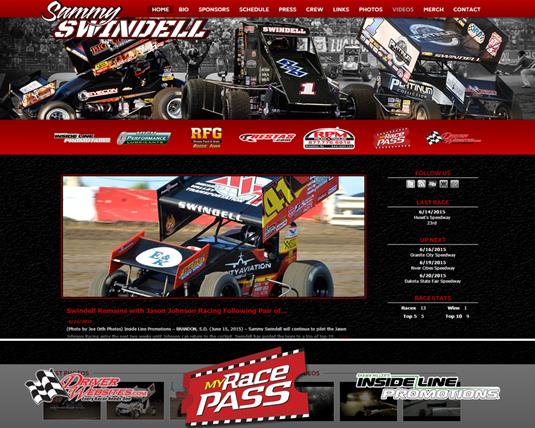 Driver Websites Creates New Website for Sammy Swindell