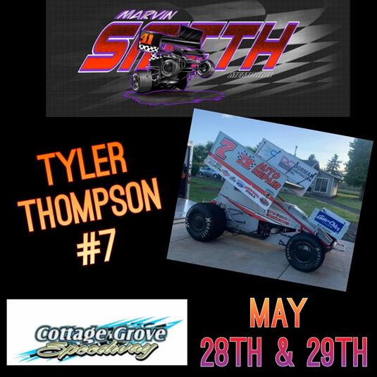 LOCAL FAVORITE TYLER THOMPSON READY TO RACE THIS YEAR'S MARVIN SMITH MEMORIAL!!