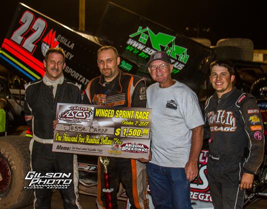 Jesse Baker Prevails In McSpadden Classic With ASCS Southwest