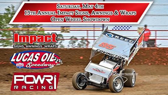 POWRi 360 Sprints coming to Lucas Oil Speedway as part of 13th annual Impact Signs Awnings & Wraps Open Wheel Showdown