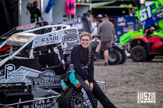 Abby Hohlbein Crosses Sixth At Montpelier Motor Speedway