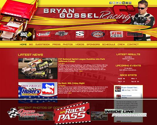 Driver Websites Builds New Website for Bryan Gossel