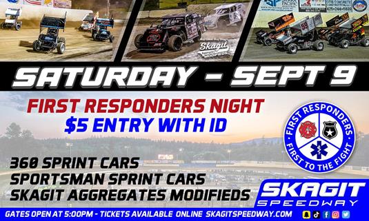 FIRST RESPONDERS NIGHT: $5 ENTRY! SAT. SEPT 9