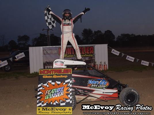 Zeb Wise Scores First Career Midget Victory with Clauson-Marshall Racing at Montpelier!