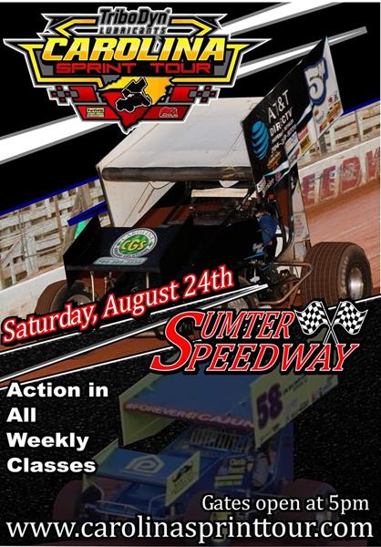 TriboDyn Lubricants Carolina Sprint Tour Returns to Sumter Speedway Saturday