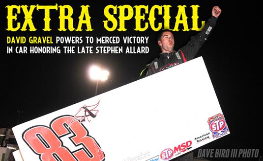 Gravel Powers to World of Outlaws STP Sprint Car Victory at Merced