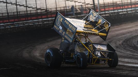 Kaleb Johnson Rallies for Top Five During MSTS 410 Sprint Cars Season Finale