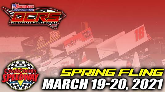 Spring Fling Now Two Nights at Creek County Speedway on March 19-20
