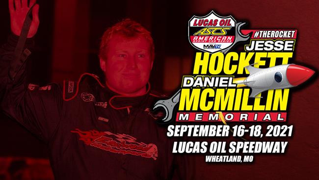 Tentative Hockett/McMillin Order Of Events | Lucas Oil Speedway | September 16-18