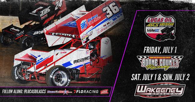Nebraska And Kansas Line Independence Day Weekend Triple With Lucas Oil American Sprint Car Series