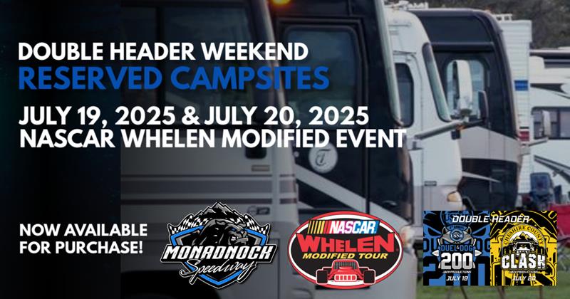 Reserved Campsites - NWMT Double Header Weekend