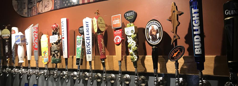 Beers on tap!