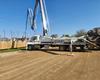 Pumping the columns for the new catwalk