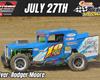 Rodger Moore is bringing the #12 Dwarf car to race on July 27th in front of a HUGE CROWD!!