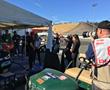 Derek DeBoer meets the media at the TRG paddock on Saturday at Sonoma Raceway.