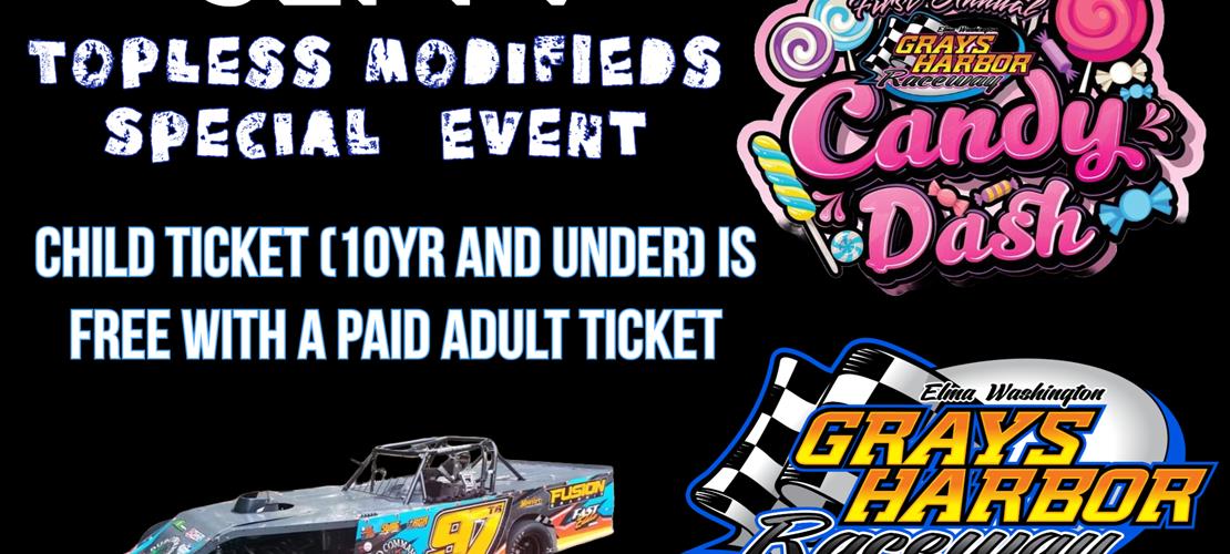 Candy Dash for the Kids and Topless Modified Race...