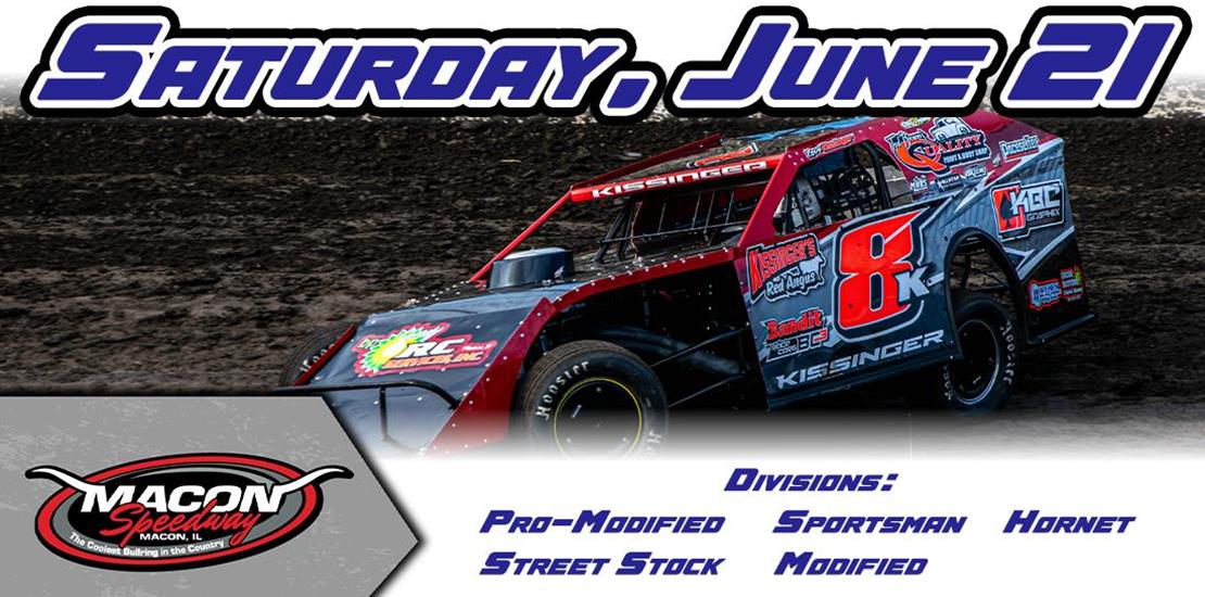 June 21: Weekly Racing Continues at Macon Speedway